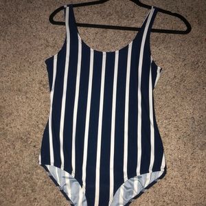 Stripped Bodysuit